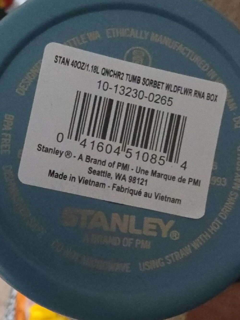Sorbert WildflowerStanley 40 oz. Quencher H2.0 FlowState - Picture 7 of 9
